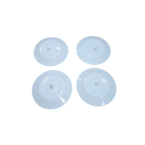 4 Corelle by Corning Old Town Blue Coffee Cups Saucers Plates Floral USA - Picture 2 of 7